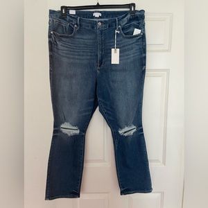 NWT- Good American Good Legs stovepipe jeans